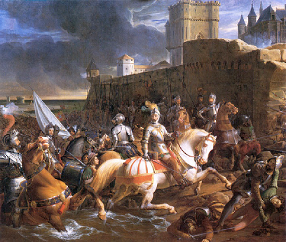 Prise de Calais par les Franais -Franois-douard Picot - 1838